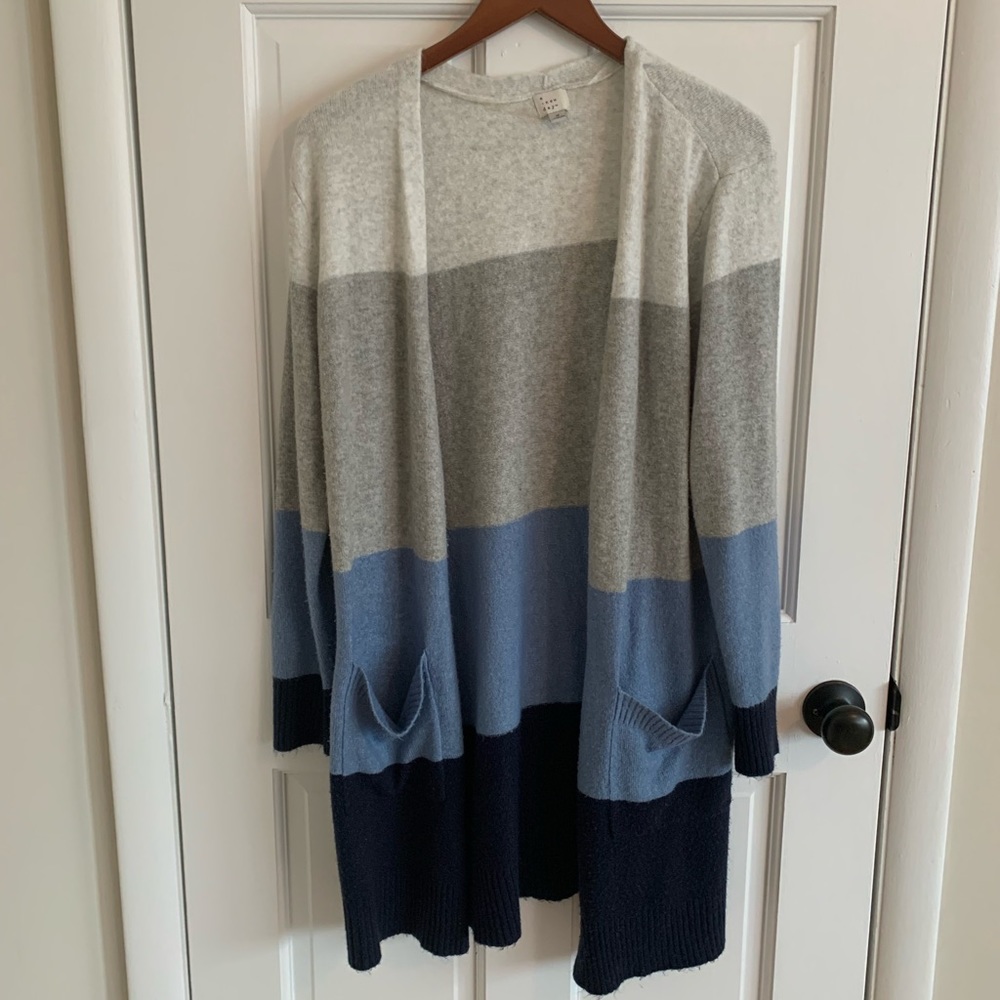 A New Day | knit color-block cardigan sweater